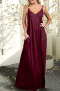 Spaghetti Strap Knit Maxi Dress