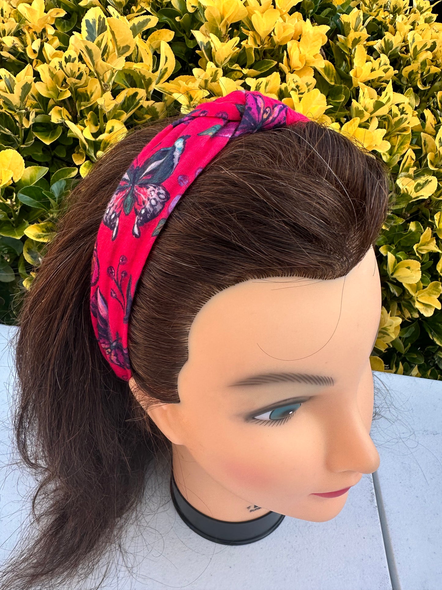 Red Butterfly Head Band